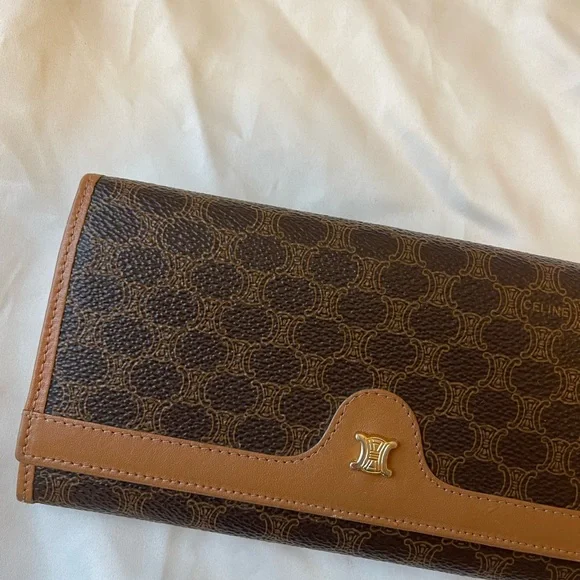 Perfect Condition Authentic Vintage Celine Long Wallet